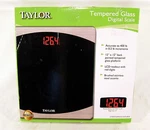 New Opened Taylor 7562 Tempered Glass Digital Bathroom Scale 400 Lbs Lcd. Fixed Price $19.99.