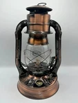Dietz #08 Air Pilot Bronze Oil Lantern Not Original Burner Filler Cap. Fixed Price $70.00.