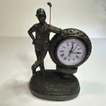 Crestview Bronze Golfer Table Clock CKA475 Ball Figurine Desk Decor Quartz. Fixed Price $36.00.
