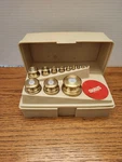 Ohaus Sto-a-weigh Brass Weight Set. Fixed Price $90.00.