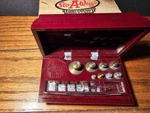 Vintage Ohaus Sto-a-weight Set #5214 Class-q-metric With Original Box. Fixed Price $29.99.