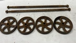 Fairbanks Platform Scales 4 Wheels With Rods PFC-16. Fixed Price $99.99.