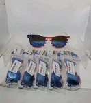 New 12 Pairs Of Sunglasses Usa American Flag 4TH July 250TH Birthday. Fixed Price $45.00.