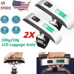 2-PACK Luggage Scale 110LB 50KG Portable Travel Lcd Digital Hanging Weight. Fixed Price $10.99.