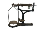 Antique Fisher Scientific 4032-1 Triple Beam Scale Balance Bubble Level 15". Fixed Price $88.80.