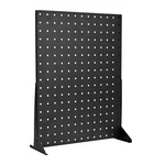 4PCS 17X13IN Tabletop Steel Pegboard Display Stand, 11LB Max Load, Black. Fixed Price $63.99.