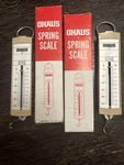 2 Vintage Ohaus Spring Scale Model 8075-1 With Box. Fixed Price $5.00.