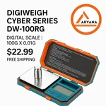 Digital Scale Digiweigh Cyber Series DW-100RG-B / 100G X 0.01G 1CT. Fixed Price $22.99.