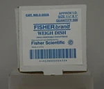 Fisherbrand Weigh Dish 2-202A Small Disposable Polystyrene Hex Shape. Fixed Price $20.00.