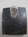 Vintage Detecto Bathroom Scale Mcm Black Silver Glitter Made Usa Works. Fixed Price $24.00.