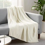 Serta Cozy Plush Thick Super Soft Lightweight Throw Blanket 50"X60" Off White. Fixed Price $24.79.