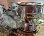 Vevor Electric Vibrating Sieve Stainless Steel Sifter Shaker Machine 2SCREENS Vg. Fixed Price $167.89.