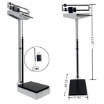 Mechanical Physician Health Body Weight Scale+height Rod Measuring. Fixed Price $226.54.