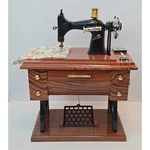 Sartorius Sewing Machine Music Box Vintage Style YL2010 Faux Wood Gold Nib. Fixed Price $16.99.