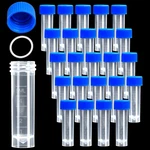 200 Pcs 5ML Plastic Small Vials Screw Caps Sample Cryotubes Pp Lab. Fixed Price $40.74.