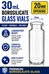 30ML Clear Glass Vials W/caps 20MM Crimp Top Borosilicate Lab Sample Bottles. Fixed Price $164.99.