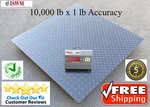 5X5 10,000 Lb Floor Scale Pallet 60" Year Mfg Warranty. Fixed Price $895.00.