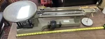 Vtg Ohaus Heavy Duty Triple Beam Solution Balance Scale, Capacity 45LBS / 20KG. Fixed Price $299.99.