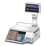 Cas CL5500R-60(NE), Label Printing Scale With Pole Display & Built-in Ethernet. Fixed Price $2485.00.