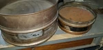 Set U.s.a Standard 8" Sieve & Unbranded 12" Soiltest Astm 11 Brass. Fixed Price $29.00.