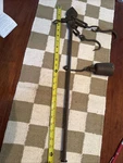 Vin. Cast Iron Hanging Balance Steel Yard Scale Sliding Weight -25 Inches Long. Fixed Price $42.50.
