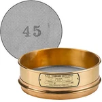 No. 45; 355 M/0.0139 Dual Manufacturing Standard Testing Sieve. Fixed Price $90.25.