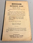 C1940S Landers Frary & Clark 250 Lb Bathroom Scale User Manual New Britain Ct. Fixed Price $34.99.