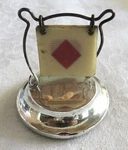Antique Bridge 1923 Sterling Silver Trump Indicator Cellluloid Flaps Good Cond. Fixed Price $49.95.