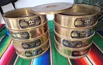Vintage Brass Sieves 8" Tyler Us Standard Sizes 200 170 140 120 100 80 65 50. Fixed Price $175.00.
