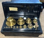 Vtg Ohaus Sto Precision Weight Set Complete, Bakelite Case, Tweezers. Fixed Price $49.70.