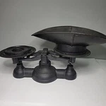 Antique Cast Iron Balance Scale 12 Long Black Unbranded Works. Fixed Price $45.99.