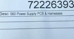 Mettler Toledo IND560 Power Supply W/ Harness 72226393. Fixed Price $695.00.