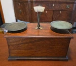 Henry Troemner Balance Scale Antique Country Store Apothecary Wood Case. Fixed Price $129.00.