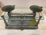 Antique Apothecary Drug Torsion Balance Co Glass Scale W/ca Seal Made In Ny. Fixed Price $155.00.